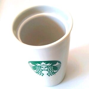 Starbucks Ceramic White Traveler Tumbler, 12 fl oz
